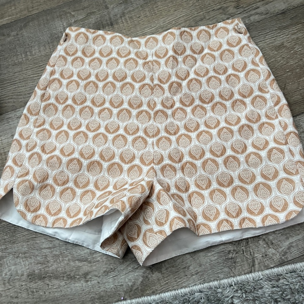 Corey lynn calter Stylish Tan Patterned Women's Shorts